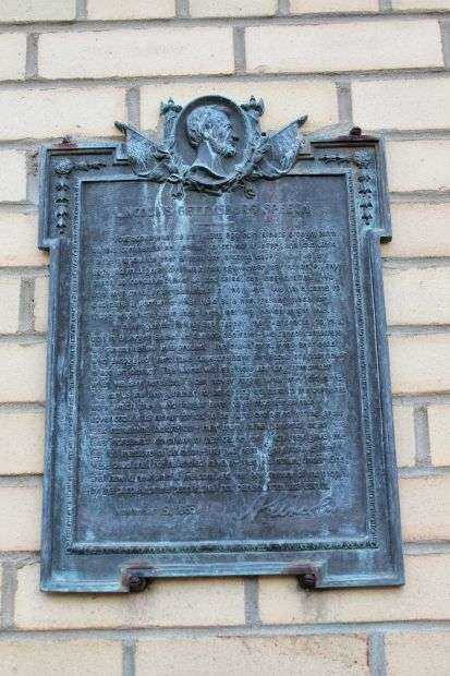 PLATTEVILLE LINCOLN’S GETTYSBURG SPEECH MEMORIAL PLAQUE