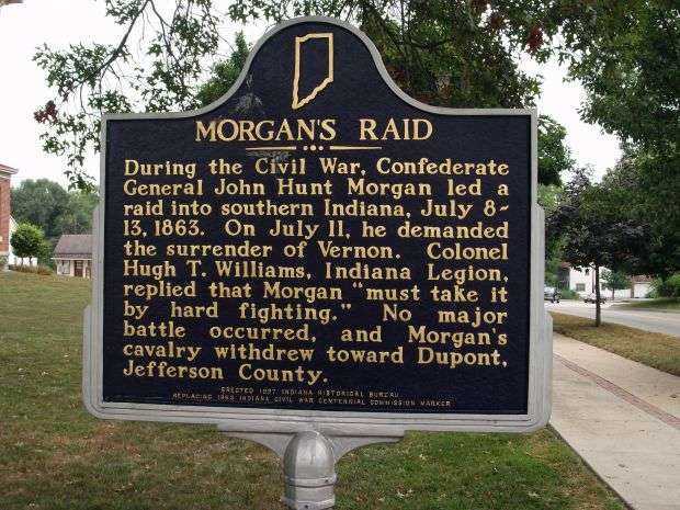 MORGAN’S RAID WAR MEMORIAL MARKER