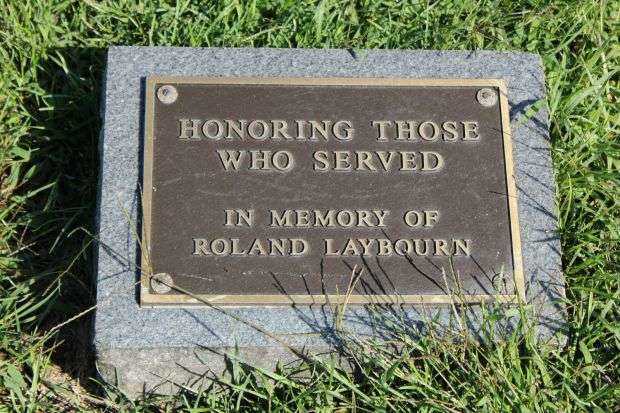 ROLAND LAYBOURN MEMORIAL CEMETERY STONE
