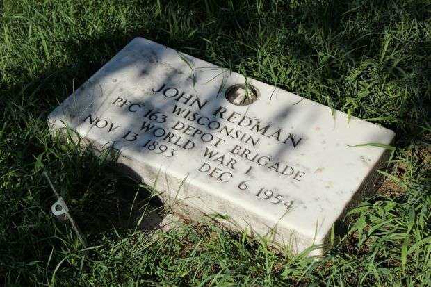 JOHN REDMAN MEMORIAL CEMETERY STONE