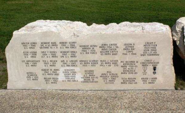 CHILTON VETERANS MEMORIAL HONOR ROLL WALL D