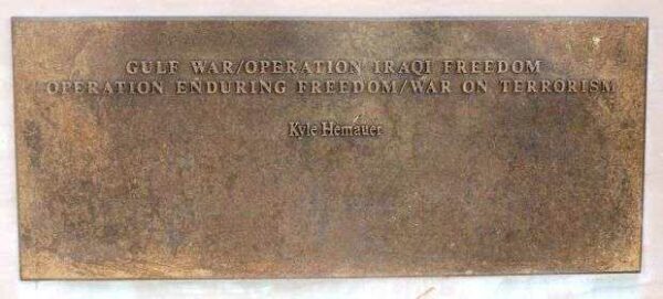 CALUMET COUNTY GULF WAR/OPERATION IRAQI FREEDOM OPERATION ENDURING FREEDOM/WAR ON TERRORISM PLAQUE