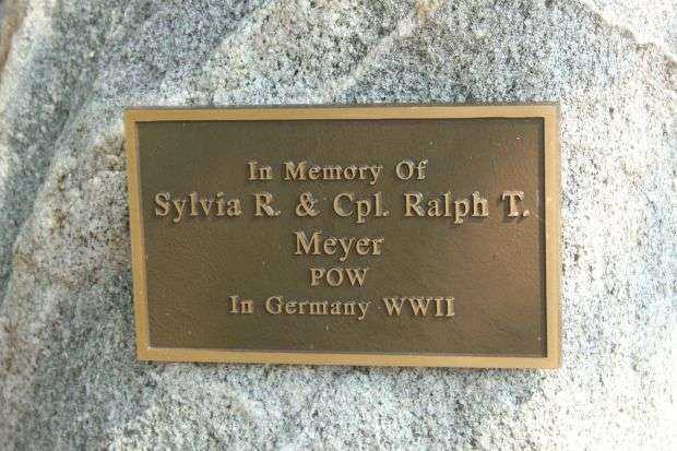 IN MEMORY OF SYLVIA R. & CPL. RALPH T. MEYER MEMORIAL PLAQUE