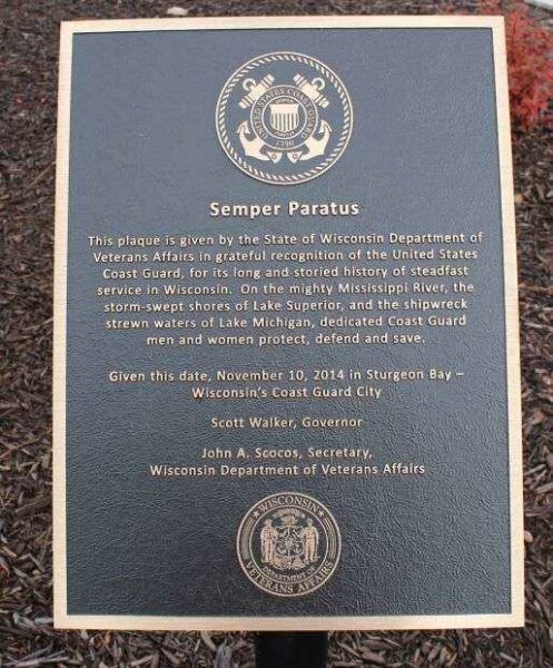 SEMPER PARATUS MEMORIAL PLAQUE