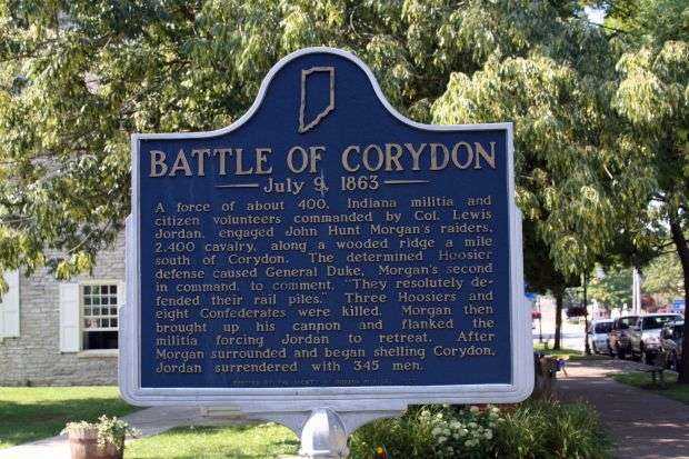 BATTLE OF CORYDON WAR MEMORIAL MARKER