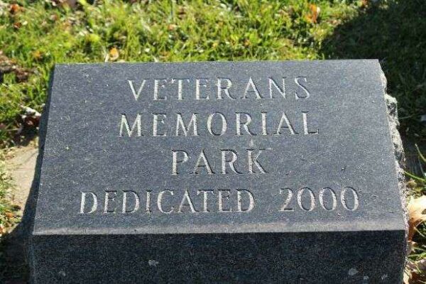 TIGERTON VETERANS MEMORIAL PARK DEDICATION STONE