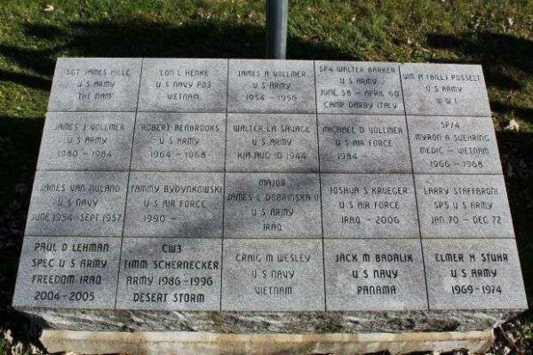 TIGERTON VETERANS MEMORIAL BRICKS C