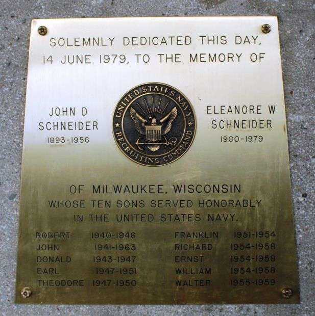 SCHNEIDER FAMILY MEMORIAL PLAQUE