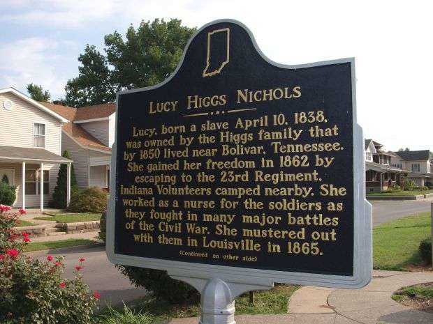 LUCY HIGGS NICHOLS WAR MEMORIAL MARKER