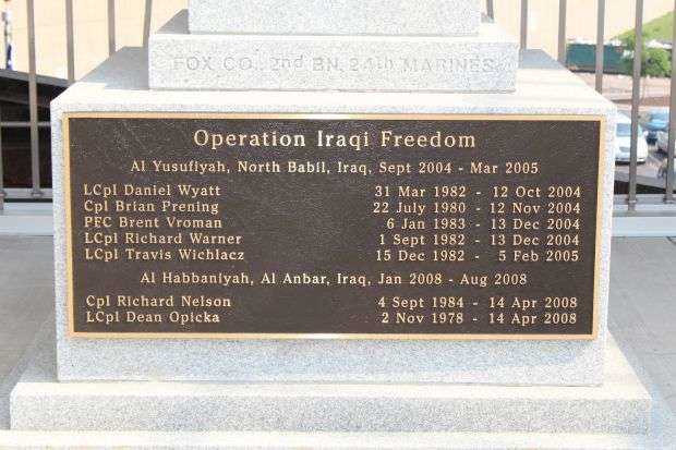 FOX CO., 2ND BN, 24TH MARINES MEMORIAL PLAQUE