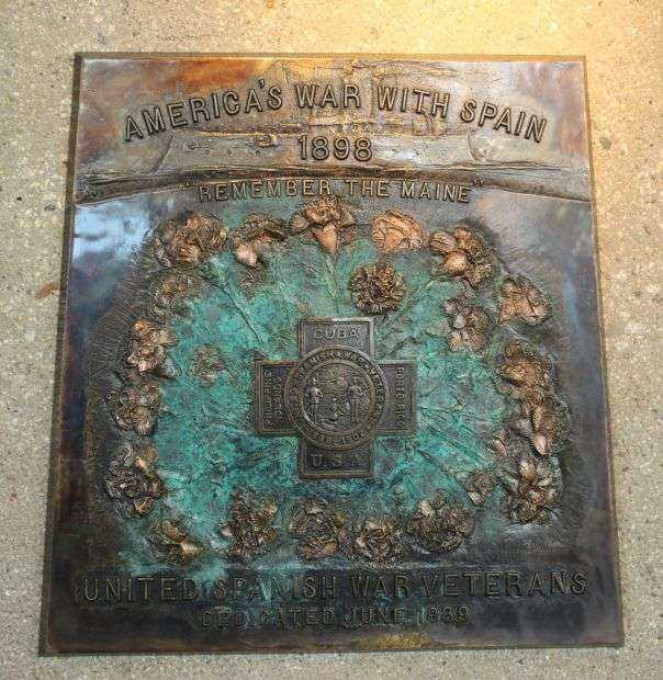 AMERICA’S WAR WITH SPAIN MEMORIAL PLAQUE