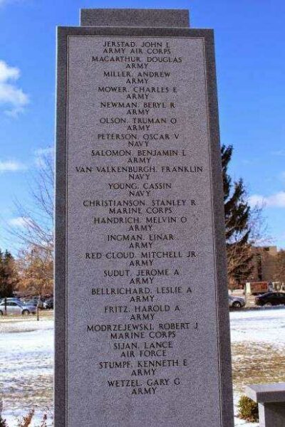 WISCONSIN MEDAL OF HONOR MEMORIAL AT KING SIDE D