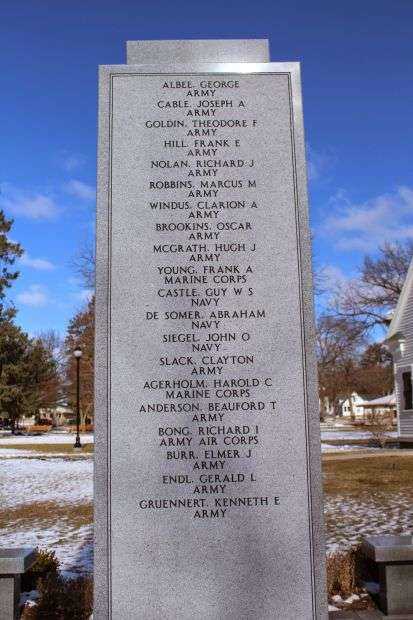 WISCONSIN MEDAL OF HONOR MEMORIAL AT KING SIDE B