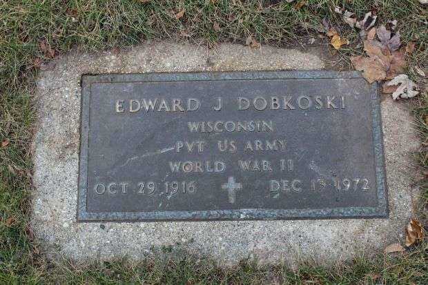 EDWARD J DOBKOSKI MEMORIAL CEMETERY STONE