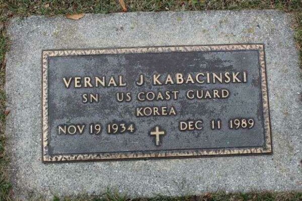 VERNAL J KABACINSKI MEMORIAL CEMETERY STONE