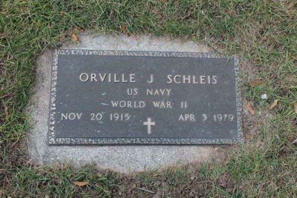 ORVILLE J SCHLEIS MEMORIAL CEMETERY STONE