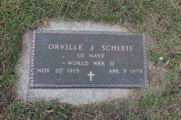 ORVILLE J SCHLEIS MEMORIAL CEMETERY STONE