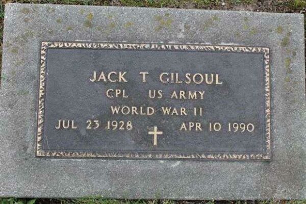 JACK GILSOUL MEMORIAL CEMETERY STONE
