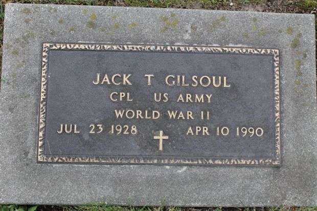 JACK GILSOUL MEMORIAL CEMETERY STONE