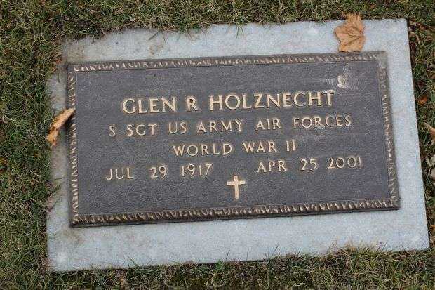 GLEN R HOLZNECHT MEMORIAL CEMETERY STONE