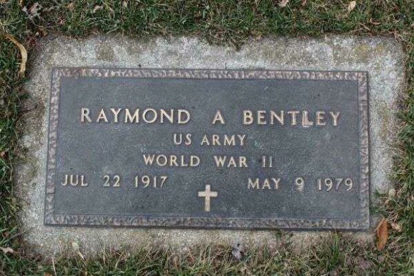 RAYMOND A BENTLEY MEMORIAL CEMETERY STONE