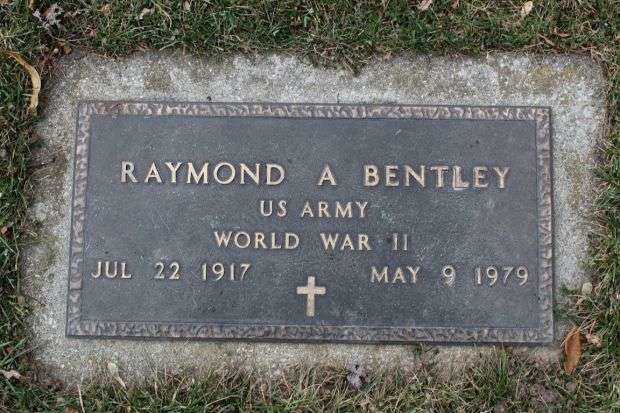 RAYMOND A BENTLEY MEMORIAL CEMETERY STONE