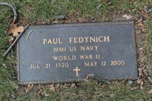 PAUL FEDYNICH MEMORIAL CEMETERY STONE