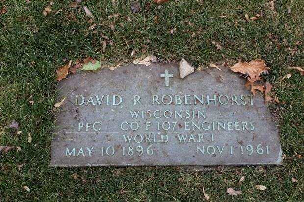 DAVID R ROBENHORST MEMORIAL CEMETERY STONE