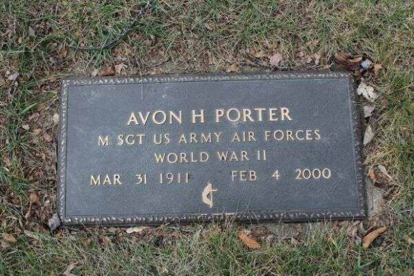AVON H PORTER MEMORIAL CEMETERY STONE