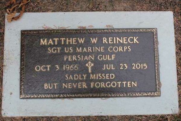 MATTHEW W REINECK MEMORIAL CEMETERY STONE