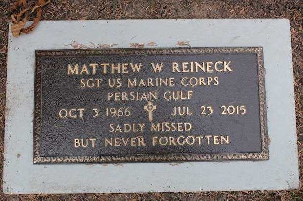 MATTHEW W REINECK MEMORIAL CEMETERY STONE