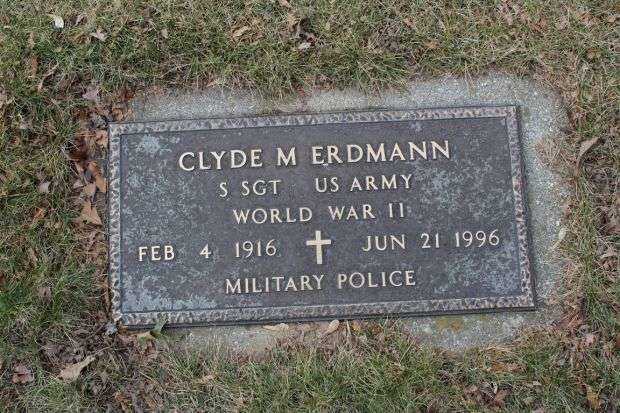 CLYDE M ERDMANN MEMORIAL CEMETERY STONE