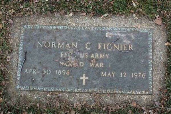 NORMAN C FIGNIER MEMORIAL CEMETERY STONE