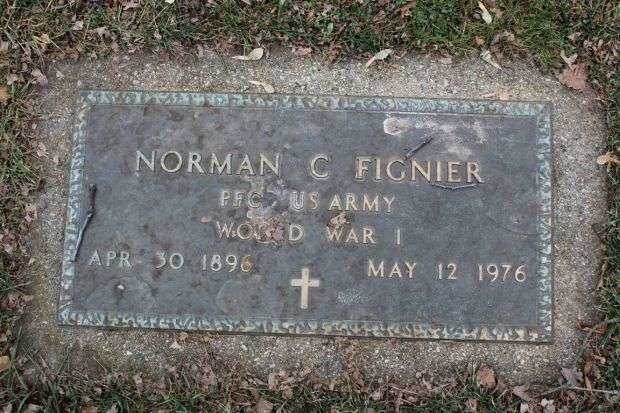 NORMAN C FIGNIER MEMORIAL CEMETERY STONE