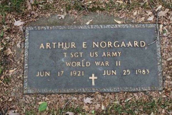 ARTHUR E NORGAARD MEMORIAL CEMETERY STONE