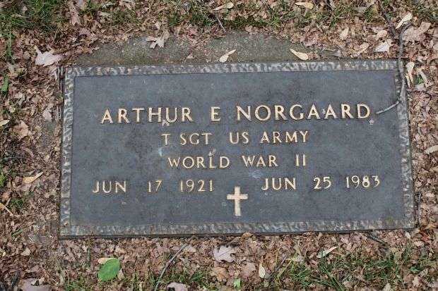 ARTHUR E NORGAARD MEMORIAL CEMETERY STONE