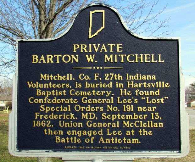 PRIVATE BARTON W. MITCHELL WAR MEMORIAL MARKER