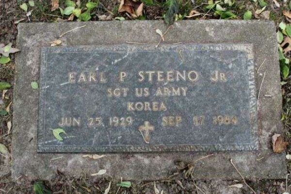 EARL P STEENO JR MEMORIAL CEMETERY STONE
