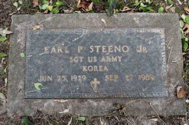 EARL P STEENO JR MEMORIAL CEMETERY STONE