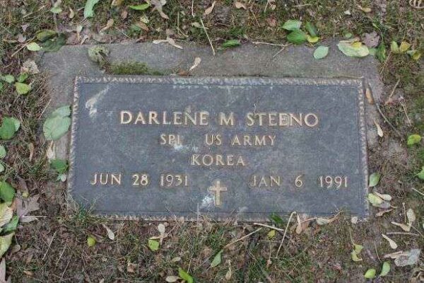 DARLENE M STEENO MEMORIAL CEMETERY STONE