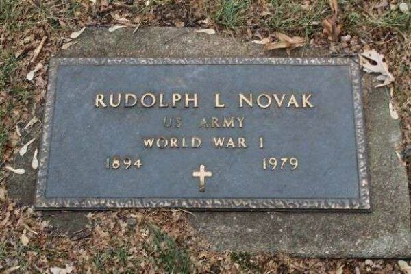 RUDOLPH L NOVAK MEMORIAL CEMETERY STONE