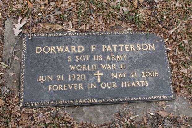 DORWARD F PATTERSON MEMORIAL CEMETERY STONE