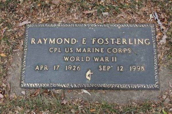 RAYMOND E FOSTERLING MEMORIAL CEMETERY STONE