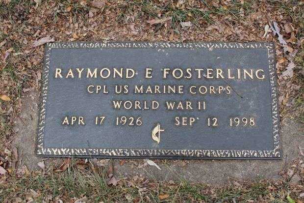 RAYMOND E FOSTERLING MEMORIAL CEMETERY STONE