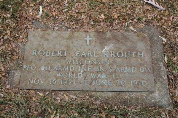 ROBERT EARL KROUTH MEMORIAL CEMETERY STONE