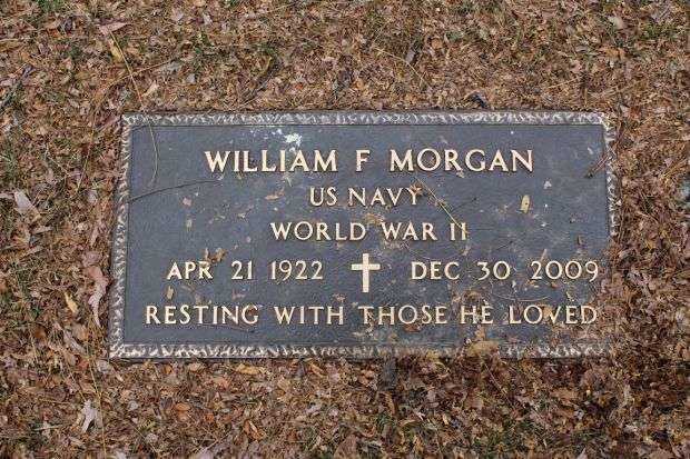 WILLIAM F MORGAN MEMORIAL CEMETERY STONE