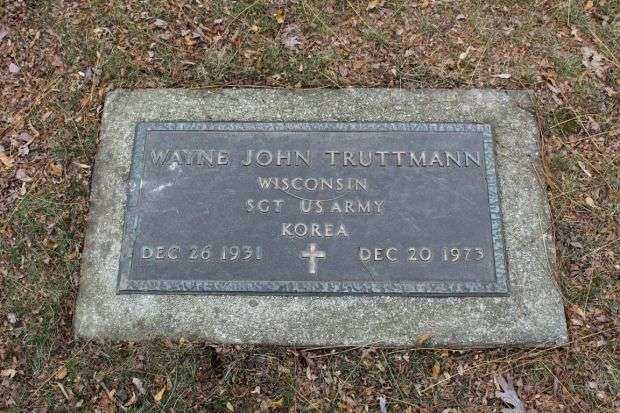 WAYNE JOHN TRUTTMANN MEMORIAL CEMETERY STONE