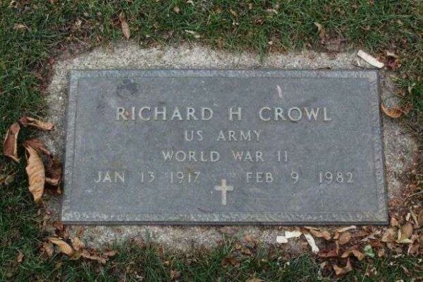RICHARD H CROWL MEMORIAL CEMETERY STONE