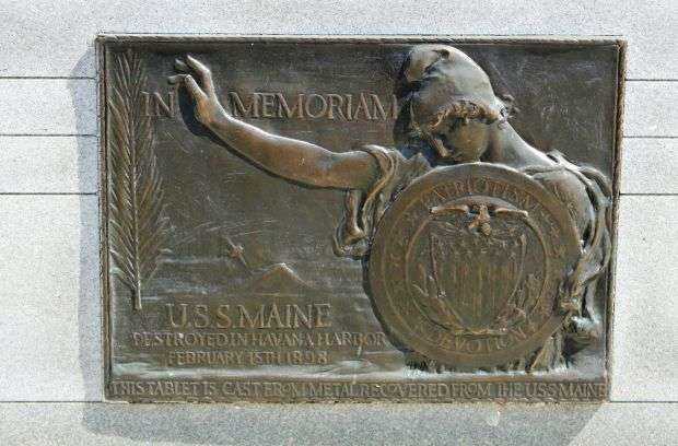 FOND DU LAC U.S.S. MAINE MEMORIAL PLAQUE