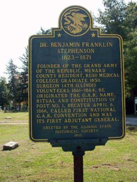 DR. BENJAMIN FRANKLIN STEPHENSON MEMORIAL MARKER